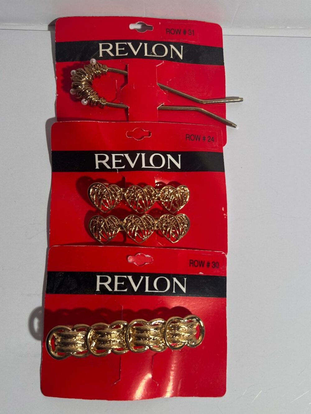 Vintage Revlon Gold Tone Hair Clips & Bobby Pins Set – New Old Stock
